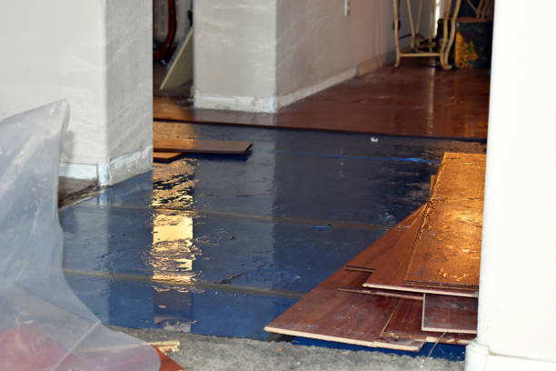 Professional Sewage Cleanup technician working in Faxon, OK